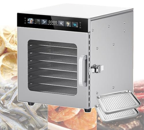 forplubossmmp Deshidratador De Alimentos De 8/12 Capas | Máquina Deshidratadora De Alimentos Eléctrica para Secar Frutas, Carnes, Tés De Hierbas | Máquina Deshidratadora De Carne Seca,12-Layer