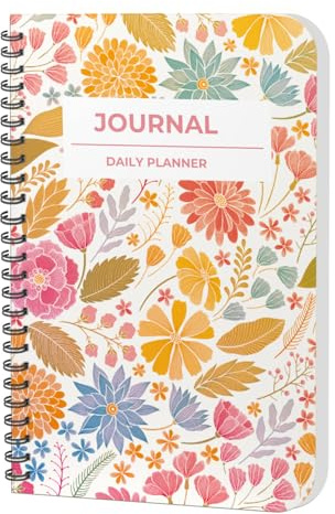 AccuPrints Daily Planner Undated, Schedule Your Day, Manage to-do List, Goals Tracker, Wellness Tracker - 3 Month Planners (Journal Leaf Daily Planner)