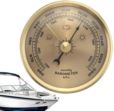 Générique Fishing Barometer | Weather Indicator for Outdoor - Portable Barometer for Fishing Surf Hiking Camping Boating Hunting Men Women
