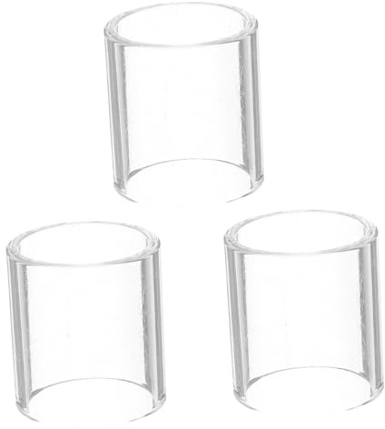 Milisten 3pcs Glass Guitar Slider Finger Sleeve Rings for Acoustic and Electric Guitar, Preventing Accidental Slips Sound Effects, for Practice and Performance