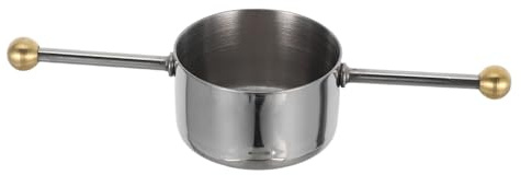 IWOWHERO Messbecher aus Edelstahl 30ml für Riegel mit Permanentem Markierungssystem und Leicht zu Reinigender Oberfläche für Cocktailbars und Partys