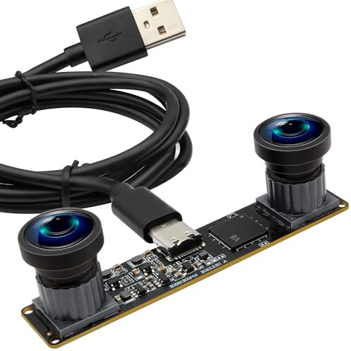 120fps Global Shutter USB Camera Module Dual Lens 3D Stereo Synchronization Webcam for Computer High Speed 1200P 60fps Binocular PC CAMERA M9 UVC USB2.0 VR KAMERA Wide Angle 100° Industrial Web Kamera