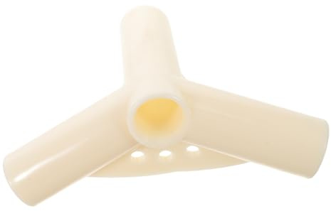 Mikikit Connettori a Tre Vie in Plastica Bianca per Tubi per Esterni, Giunti di Collegamento per Telai Tende da Campeggio e Pensiline, Accessori Resistenti alle Intemperie per Strutture