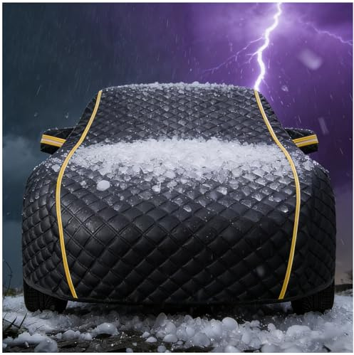 Bâche Voiture Extérieur Anti-grêle pour Ford Mustang(2015-2018),Housse De Protection Imperméable Bache Voiture Exterieur,Anti Grêle Neige Pluie pour Tous Temps