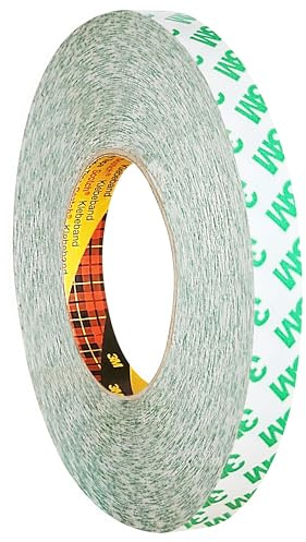 3M 9087 doppelseitiges PVC-Klebeband, weiß, 15 mm x 50 m | Breite & Länge wählbar