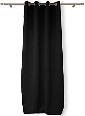 Soleil d'ocre OSCURANTE Tenda con Occhielli, Nero, 140 x 180 cm