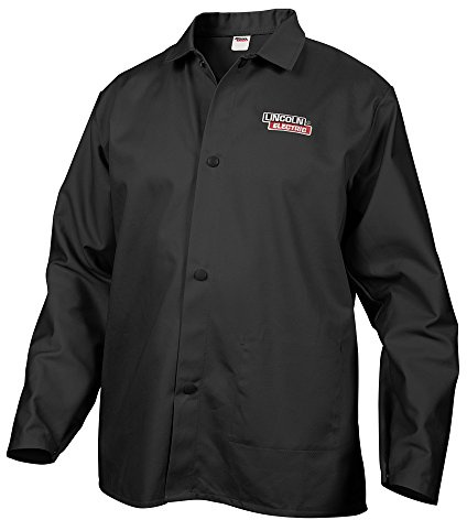 Lincoln Electric KH808L Black Large Flame-Resistant Cloth Welding Jacket