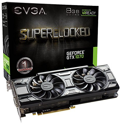 EVGA 08G-P4-5173-KR Carte graphique Nvidia GeForce GTX 1070 PCI Express