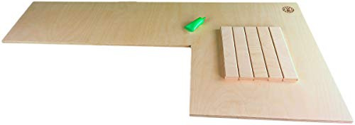 Getzoo Rennbahn (96x47x21cm) XXL I Vielseitig Nutzbar I Natürlich und Unbehandelt I Großzügige Dimensionen I Flexibilität durch Anpassungsfähigkeit (Rechts)
