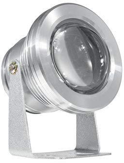 C-FUNN AC/DC 16 Farben RGB LED Unterwasserlicht Tauchlampe mit Fernbedienung Blitz/Stroboskop/Verblassen/Glatt 4 Lichteffekte IP68 Wasserdicht - Silber
