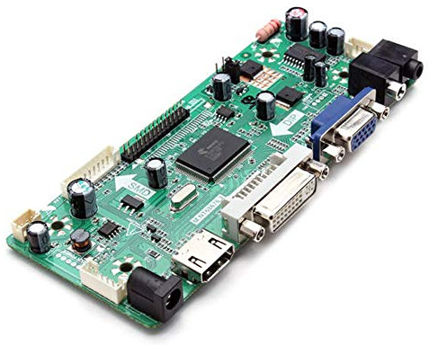 Taidacent Universal LVDS Controller Board 10-65 Inch LCD Screen HDMI DVI VGA to LVDS Driver Board DIY Notebook Display Kit (Single Drive Board)
