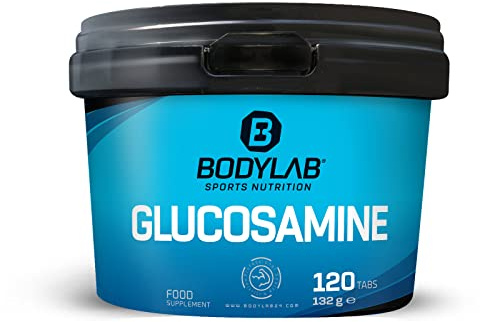 Bodylab24 Glucosamin 120 Tabletten, 2000mg Glucosamine pro Tagesdosis, für starke Gelenke bei intensivem Training, einfach zu schlucken und zu dosieren