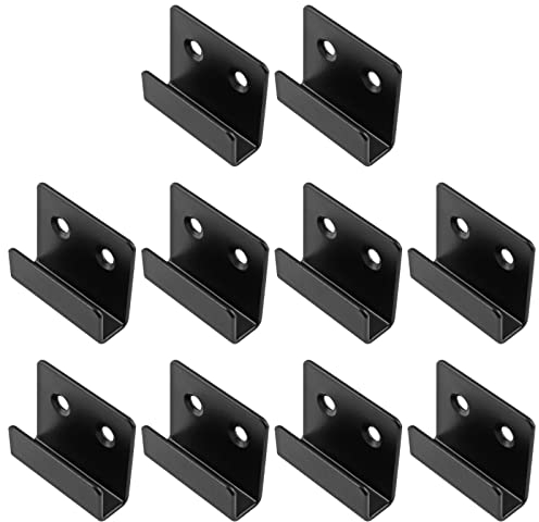Murtenze 10 Stück Fliesenaufhänger aus Edelstahl, Wandhalterung, Wandhaken, Bilderrahmenbefestigung, Haken mit Befestigungsschrauben für Keramikfliesen (Innenbreite 10 mm)