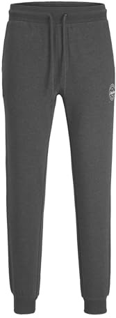 Jack & Jones Jpstgordon Jjshark - Pantaloni da Jogging da Uomo, Grigio Scuro mélange, XXL