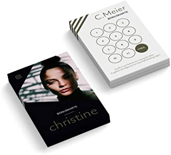 Bonuskarten mit Foto + Text personalisiert | Kosmetik | Beauty | 2-seitig | Hochformat | Menge zur Auswahl | Treuekarten | Stempelkarten | Wimpern | Studio | Nägel (100 Stück)