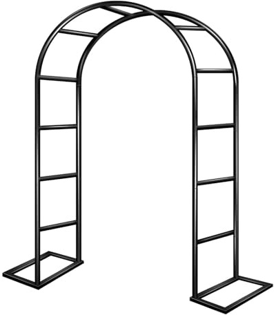 SADITY Robuste Rosenbogen Rankgitter, Rostfrei Metall Gartenbogen Rankhilfe, Wetterfeste Rankenbogen, 1,2 X 2,2m, 3,5 X 2,2m, Für Braut Party, Geburtstag, Rasendekoration (Size : W180 X H220cm)