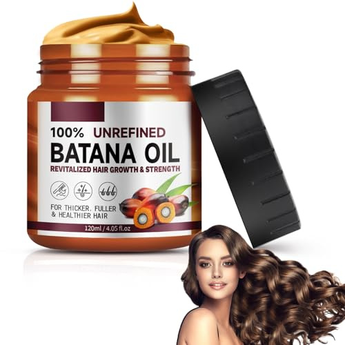 Bio Batana Öl für Haarwachstum,120 ml Bio Batana Öl für Haare,Batana Oil Organic for Growth Hair Rosmarinöl Haare Reines Organisches Natürliches und Kaltgepresstes Haaröl
