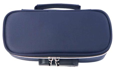 Federmäppchen Junge Mäppchen Schulmäppchen Federtasche Federmappe Pencil Case Teenager Mädchen Groß Erwachsene 3 Fächer Wasserdicht Hohe Kapazität Student (Blue,21.5x6.5x9.5cm)