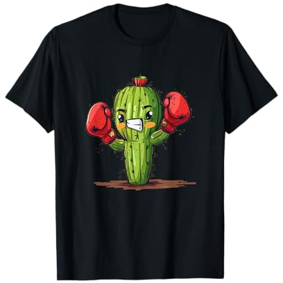 Jolie tenue de cactus avec gants de boxe T-Shirt