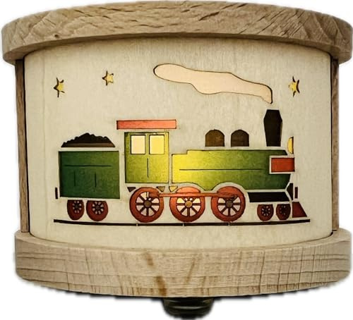 Richard Glaesser Teelichtlaterne Eisenbahn aus Seiffen im Erzgebirge