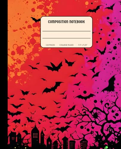 Abstract Horror Plate 06: Composition College Ruled Notebook | Lined Journal