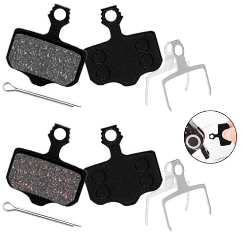 2 Pairs Bicycle Brake Pads, Black Mountain Bike Brake Pads, Durable Bike Brake Pads Replacement, Brake Pads Compatible With Avid Elixir 1 3 5 7 9 R CR Sram XO XX X7 X9 XXWC DB1 DB3 DB5