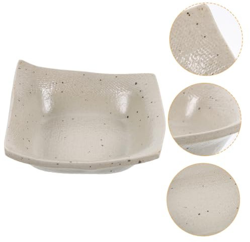 Alipis Ceramic Sauce Dish Snack Bowl Dipping Plate for Dipping Soy Sauce Bowl