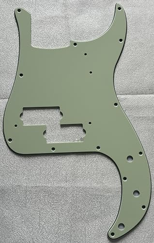 Plektrumschutz für Fender '62 Precision P Bass Style Gitarre Pickguard (3-lagig, Vintage Green)