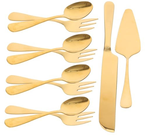 Ciieeo Service à Gâteaux Avec Coupe-gâteau Spatule Portable Et Fourchettes Pour Gâteaux Ensemble De Pâtisserie