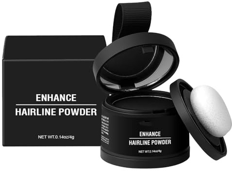 Polvo capilar para mujer, polvo capilar, color de pelo de retoque de con aplicador, corrector de sombra impermeable para manta gris, cabello fino y escaso
