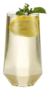 BTWYU Set di bicchieri da vino Bellissimo bicchiere da vino creativo, vetro diamantato, bicchiere da cocktail trasparente, bicchiere da vino senza stelo, personalizzato(540ml/18.3oz)