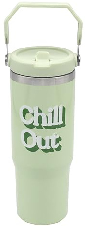 Lesser & Pavey Green Drinks Tumbler 900ml for Cold & Hot Drinks | Stylish Tumbler Drinking Glasses for Water & Cold Drinks | Lovely Tableware Glass Gifts for Women & Men