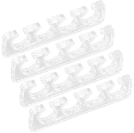 Mikikit 2paare Silikon-zehentrenner Wiederverwendbar Für Pediküre Gel-trenner Für Finger Und Zehen Maniküre-abstandshalter Für Damen Und Herren Nagelpflege-werkzeug Für Zuhause Und