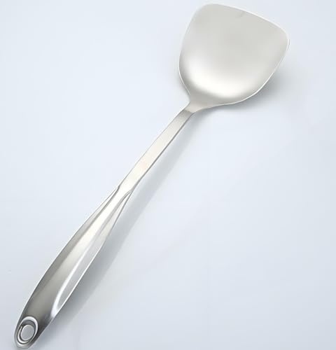 ZHHSUNY Utensili da Cottura in Metallo Paletta Spatola da Cottura in Acciaio Inox 304 Paletta da Cucina Resistente alla Ruggine Durevole Per Pentole in Ferro e Wok in Acciaio Inox