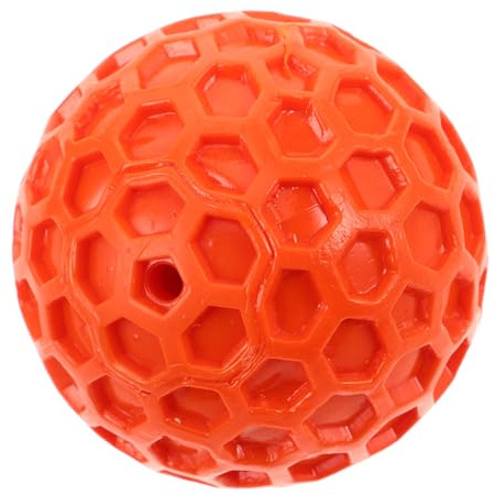 ROMISBABA Pelota para Perro Pequeño y Cachorros Juguete de Goma Suave con Diseño de Panal Sonido Chirriante para Estimulación Mental Promueve Actividad Saludable y Diversión Interior y