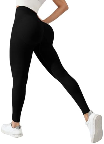 Leggings deportivos anticelulitis push up para mujer, largos, para yoga | Leggings de yoga de compresión largos, opacos, para levantamiento de botas, cintura alta, pantalones deportivos para yoga