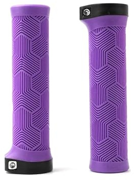 Gummi Ergonomische Fahrrad Griffe MTB Lenker Griffe für Dirt Pit BMX Mountainbike,Lila,Innendurchmesser 22 mm