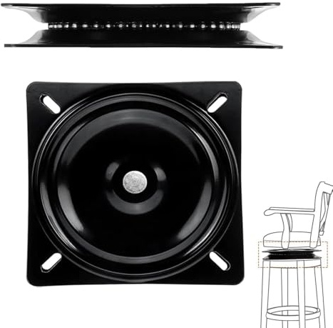 Drehlager, Metal Furniture Turntable, Universal Furniture Turntable, Drehbeschlag Schwerlast, 360°Grad Swivel Drehteller, Drehlager Drehplatte 250 kg Tragkraft, für Stuh, Hocker, Stuh, 7 inch