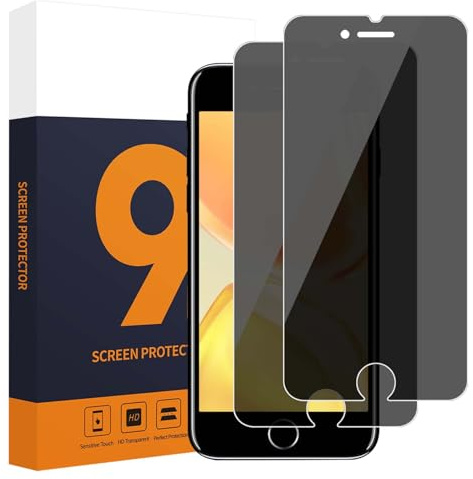 Carantee 2 Stück Schutzfolie für Panzerglas für iPhone 6/6s/7/8/SE 2020 Sichtschutz, Anti-Kratzer 9H Härte Anti-Staub Ultra-Klar iPhone SE 2020 Blickschutzfolie, 2.5D Edge iPhone 8 Blickschutz Folie