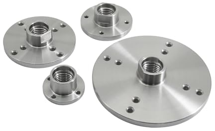 Plateau en acier pour tour, Plateau de mandrin en acier for tour à bois avec filetage M33 M18 1 pouce 2-6 pouces(75mm-m33x3.5)