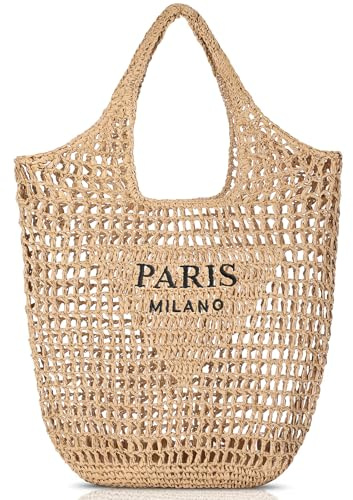 WORPICE Straw Beach Bag - Tote Bags for Women