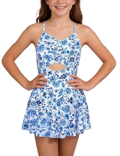 Happy Cherry - Niña Traje de Baño de Una Pieza para Playa Surf Piscina Verano Bañador Moda de Natación Niñas Chicas Ropa de Baño Swimsuit - 9-16 Años