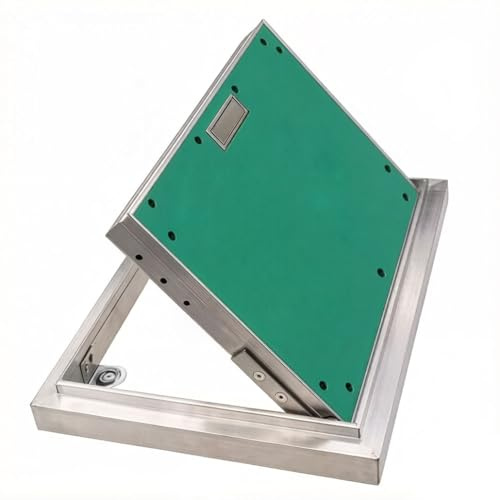 Überstreichbare Aluminium-Brandschutz-Zugangsplatte, 30,5 x 40,6 cm, 76,2 x 76,2 cm, 91,4 x 91,4 cm, Unterputz-Trockenbau-Inspektionstür mit Griff für Elektro, Kabel, Verkabelung und Sanitärarbeiten