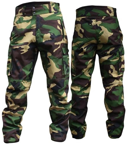 German Wear Lange Jagdhose Jägerhose Farbe Militaer aus Textilien mit Stickerei 50