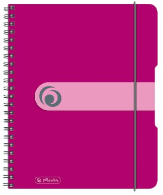Herlitz A5 to go Spirale Pad – Berry (80 Blatt)