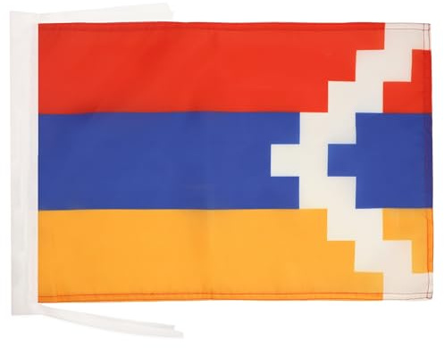 AZ FLAG Flagga Hög Karabagh flagga 45 x 30 cm - PAVILLON Artsakh - Övre Karabakh - Armenien 30 x 45 cm hög kvalitet