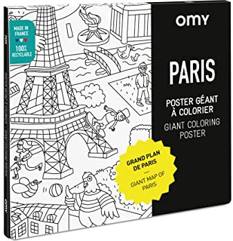 OMY my o affisch jättestor för färgläggning Paris