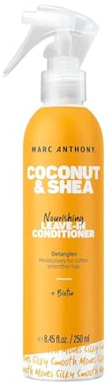 Marc Anthony Leave-In Conditioner Spray, Coconut Oil & Shea Butter - Anti-Frizz Biotin Hair Detangler Spray to Moisturize for Softer Smoother Hair - Sulfate Free Styling Product