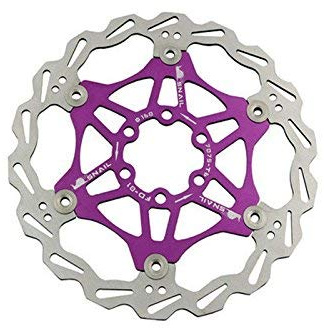 Snail Disque de frein flottant pour vélo, VTT, 160 mm (violet)