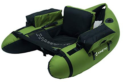 Fish Hunter Kinetic Float Tube - Belly Boot, bis 115kg, Gewicht 6kg, inkl. Fußpumpe, Abmessung 135x105cm, 2x2 Luftkammern, mit Tragegurten